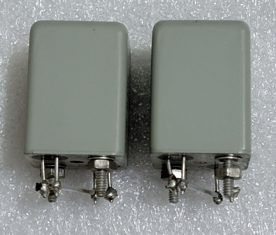 Pair of Vintage Sangamo Input Transformer Line Mic MC Phono 1:18 Potted Oil Fill