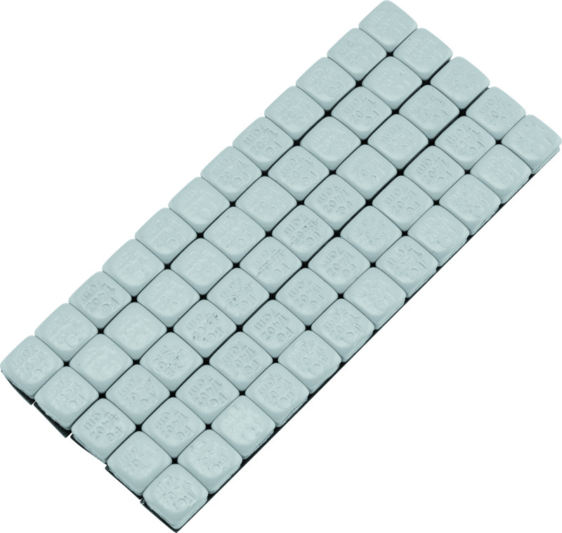 BikeMaster Square Wheel Weights Adhesive 1/4oz Silver