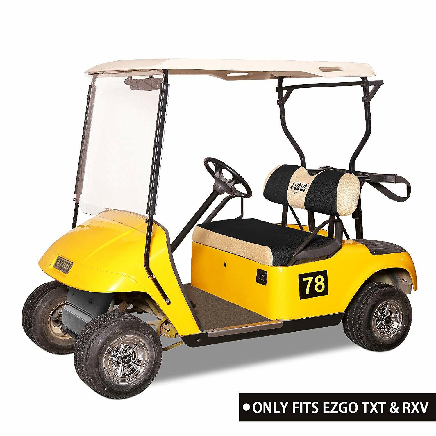 10L0L Mesh Golf Cart Front Seat Cover Set for EZGO RXV TXT Club Car DS -S size