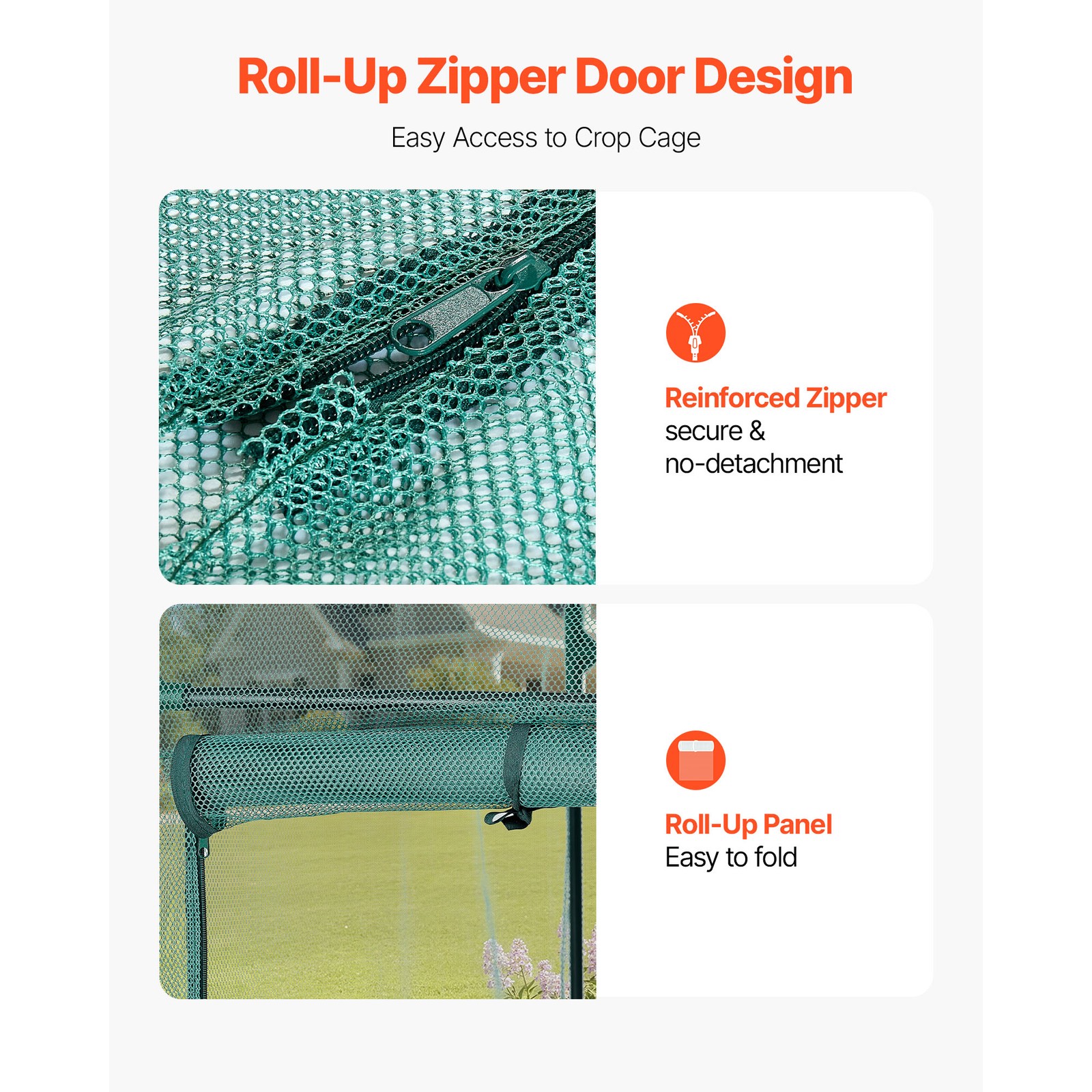 Uimoso Wind-Resistant Tall Garden Crop Cage 5.9x2.98x4.9ft Plant Protection Tent