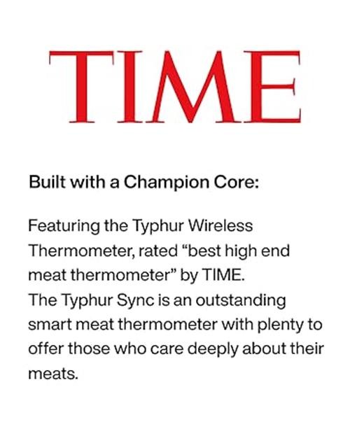 Typhur Sync 8 Quart AI Smart Air Fryer w/ Built-in Wireless Meat Thermometer