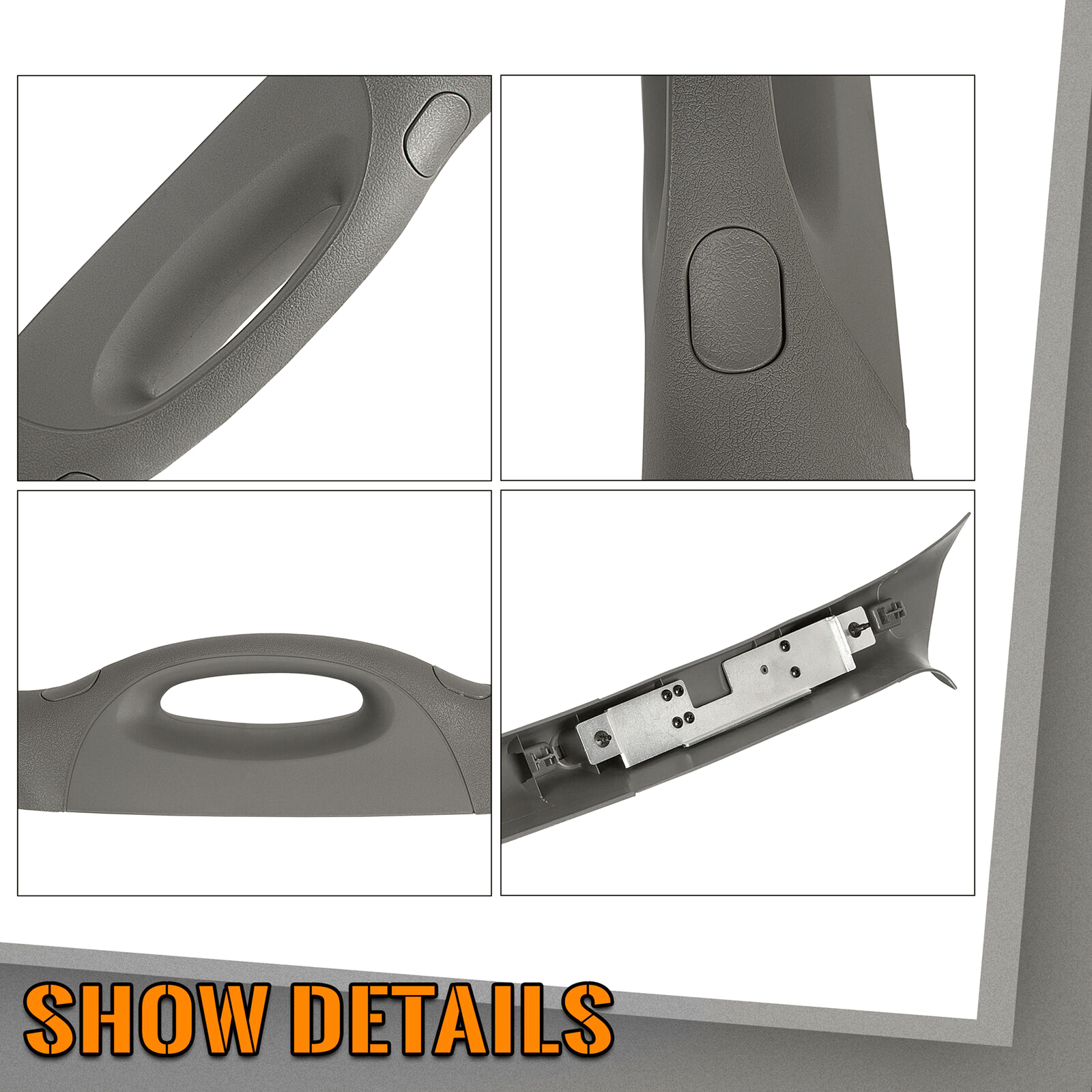 Front A Pillar Trim Handle Fit For Ford F150 F-150 2004-2008 Gray Passenger Side
