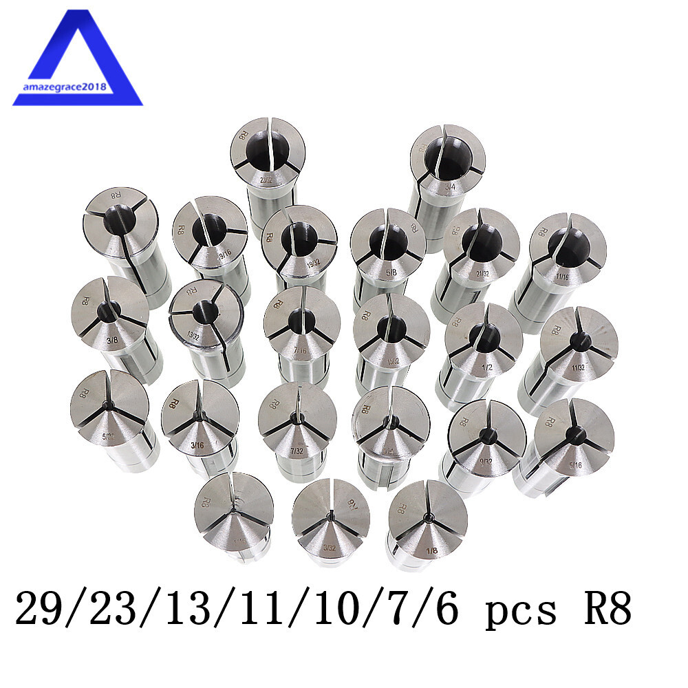 Collet Set For Bridgeport High Precision 29 R8/23 R8/13 R8/11 R8/10 R8/7 R8/6 R8