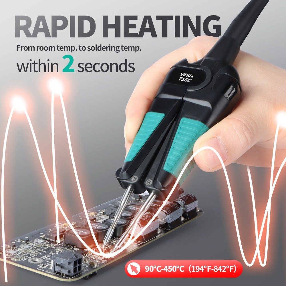 YIHUA 982 PRO 80W Digital Hot Tweezers Soldering Station Precision SMT Rework