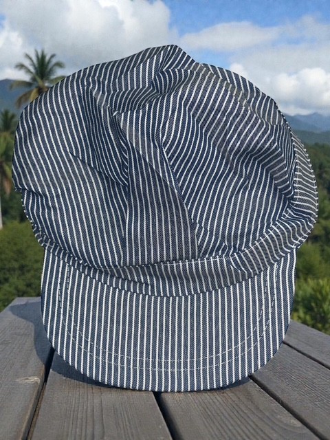 12 Child Train Engineer Hats - Adjustable Railroad Conductor Costume Party Caps