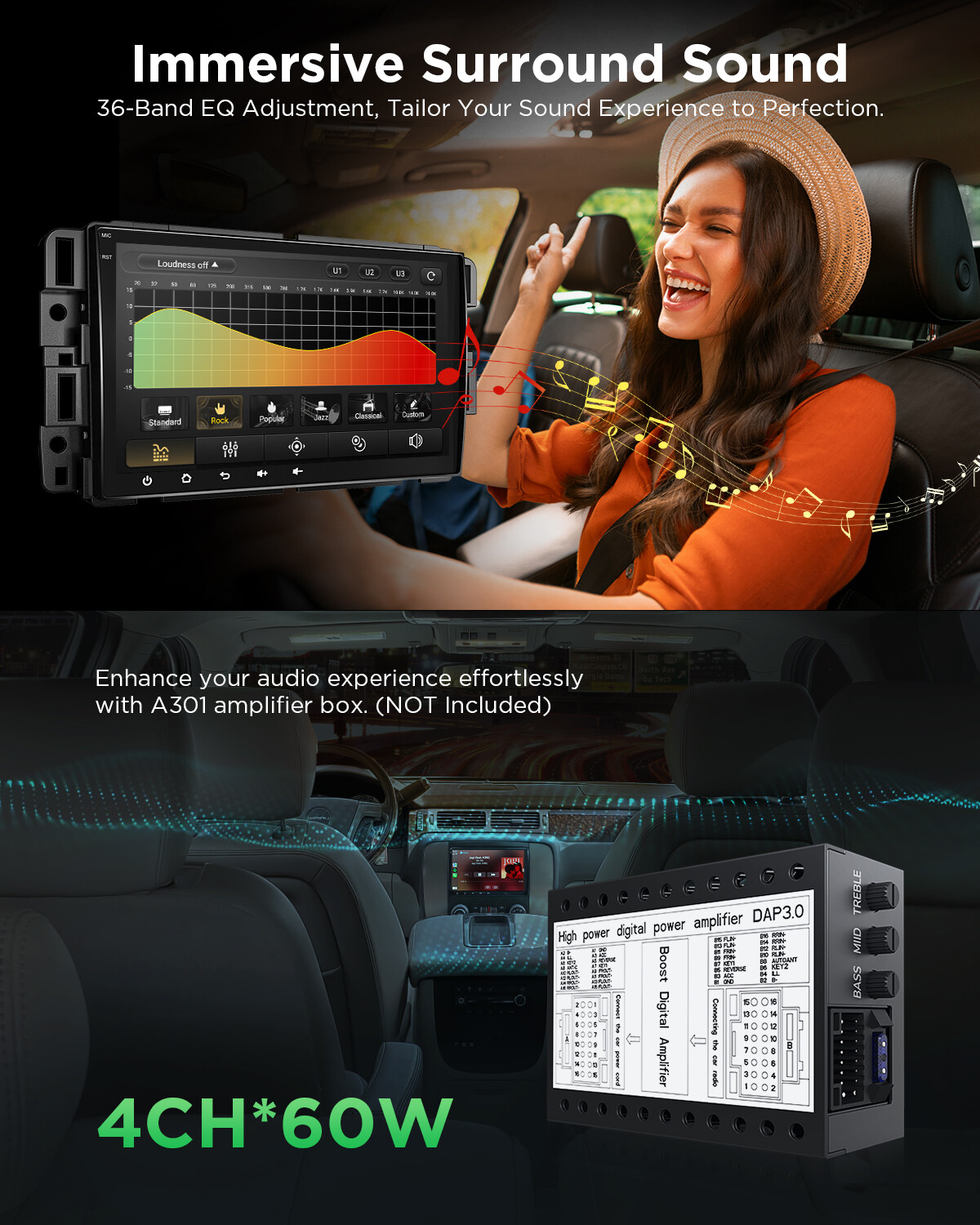 Plug&Play 8" Car Stereo Radio Apple Carplay Android 13 GPS Nav For GMC Chevrolet