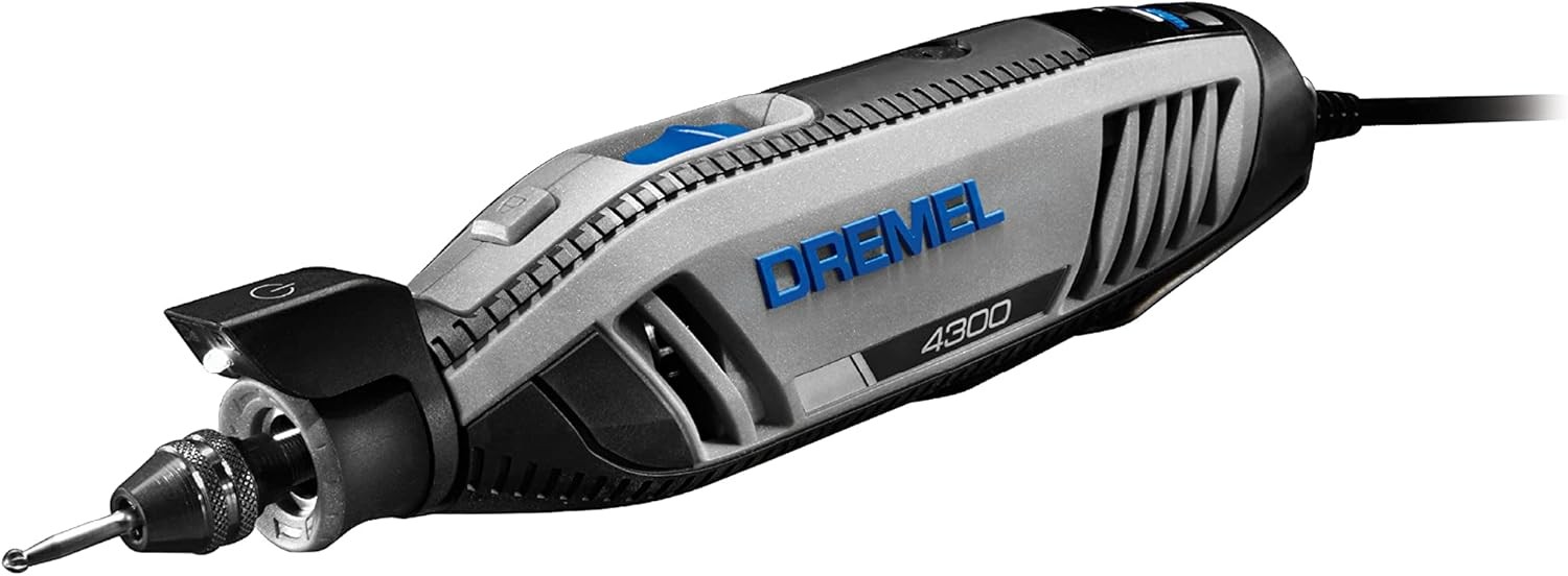 Dremel 4300-5/40 High Performance Rotary Tool Kit with LED Light- 5 Attachments