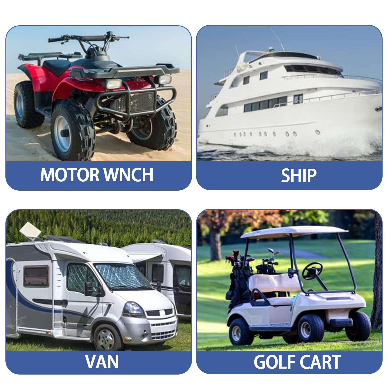 300A 12V Continuous Duty Solenoid Relay Fit For Golf Carts Winch Marine