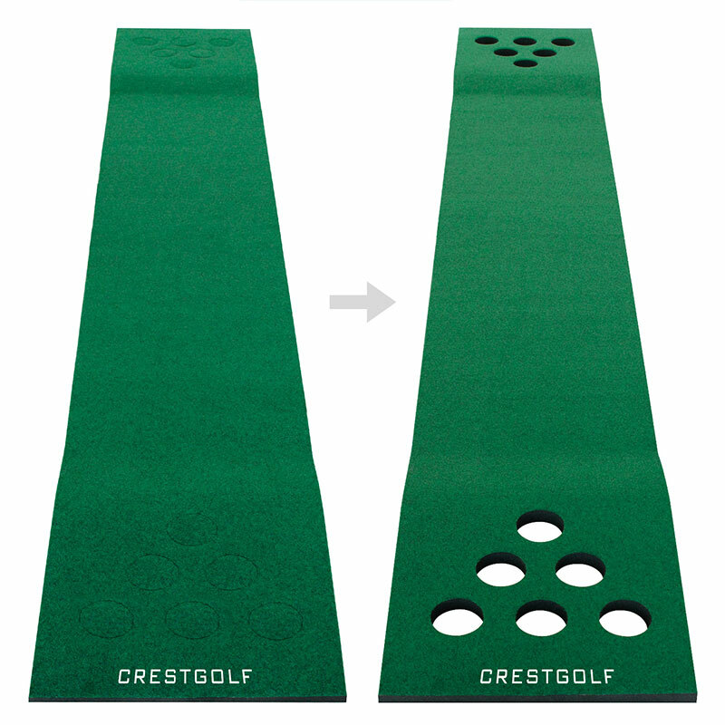 Golf BeerPong Game Set Green Mat,Golf Putting Mat Indoor Putting Green With Club
