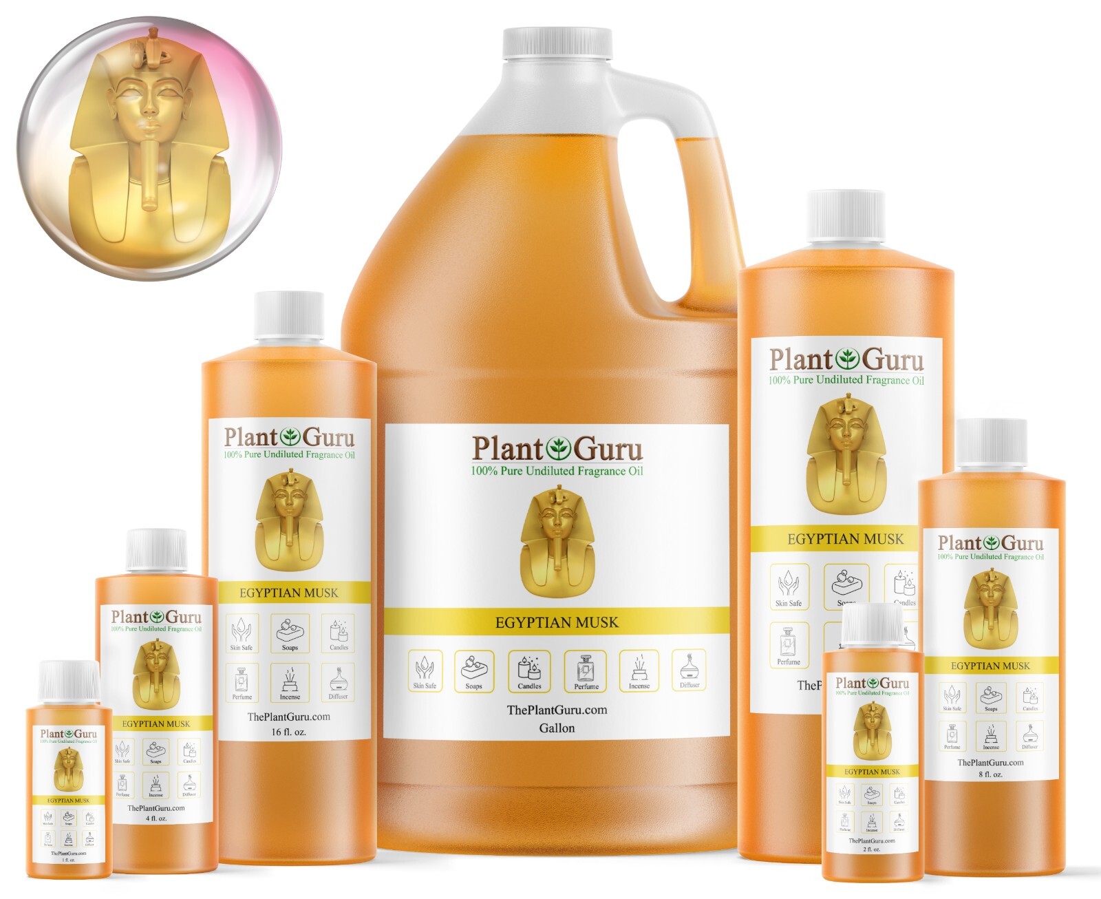 Egyptian Musk Perfume Fragrance Body Oil For Skin, Candle Soap Making Bulk