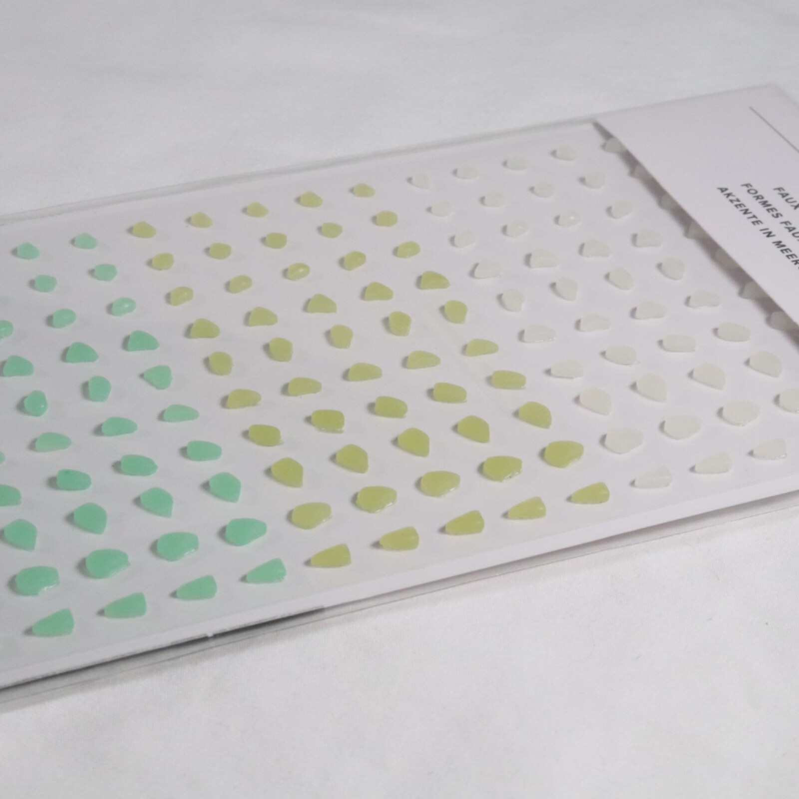 Stampin Up Faux Sea Glass Shapes Embellishments 158139 - 150 pcs