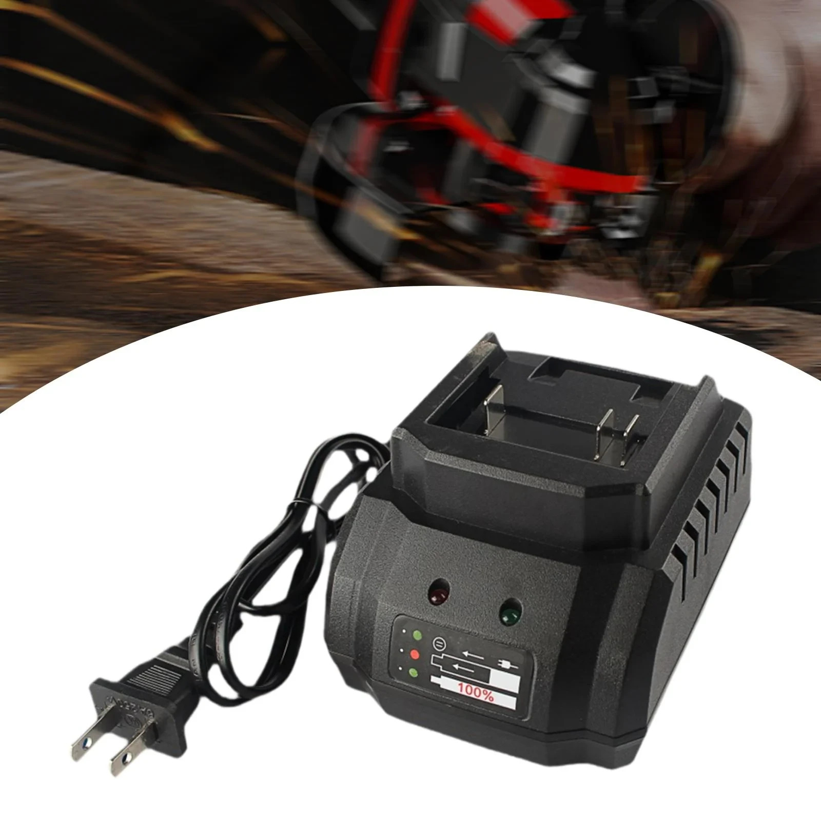 21V Battery Charger Universal Charger Portable Electric Tool Charging Station US