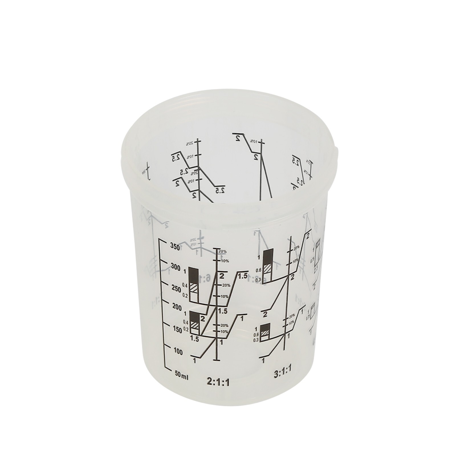 50 Pack 13 Ounce Disposable Paint Spray Gun Cup Kit w/ Cup Liners &Sealing Plugs