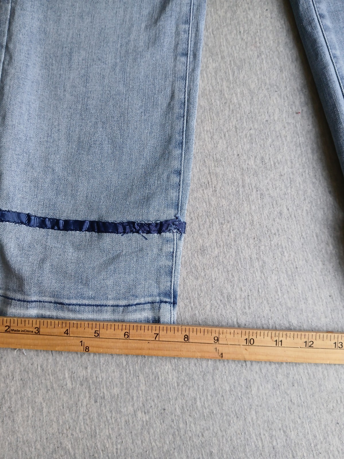 NYDJ Jeans 6 Marilyn Straight Lift Tuck High Rise Straight Stretch Slit Boho