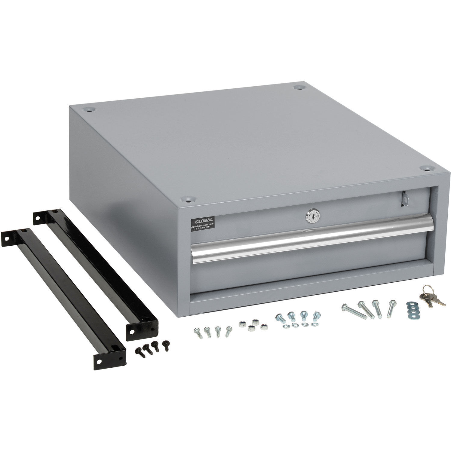 Global Industrial Stacking Workbench Drawer Gray 6"H