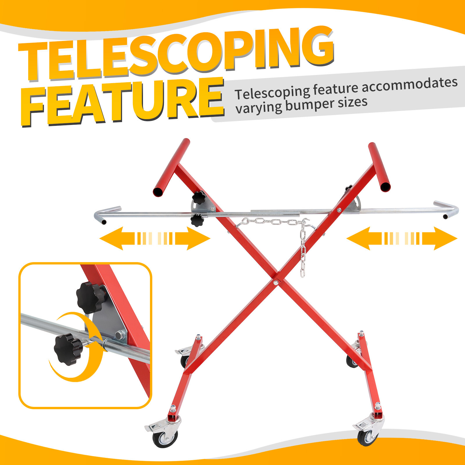 Adjustable Bumper Panel Stand Rack Holder Spraying Painting Repair W/Casters