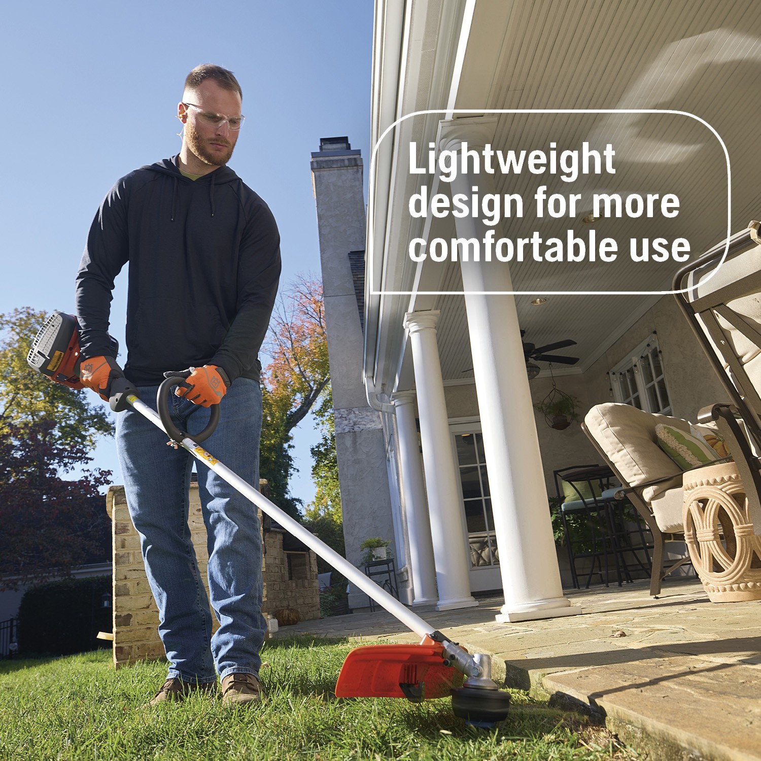 Husqvarna 122L Gas String Trimmer, 22-cc, 2-Cycle, 17-Inch Straight-Shaft Gas