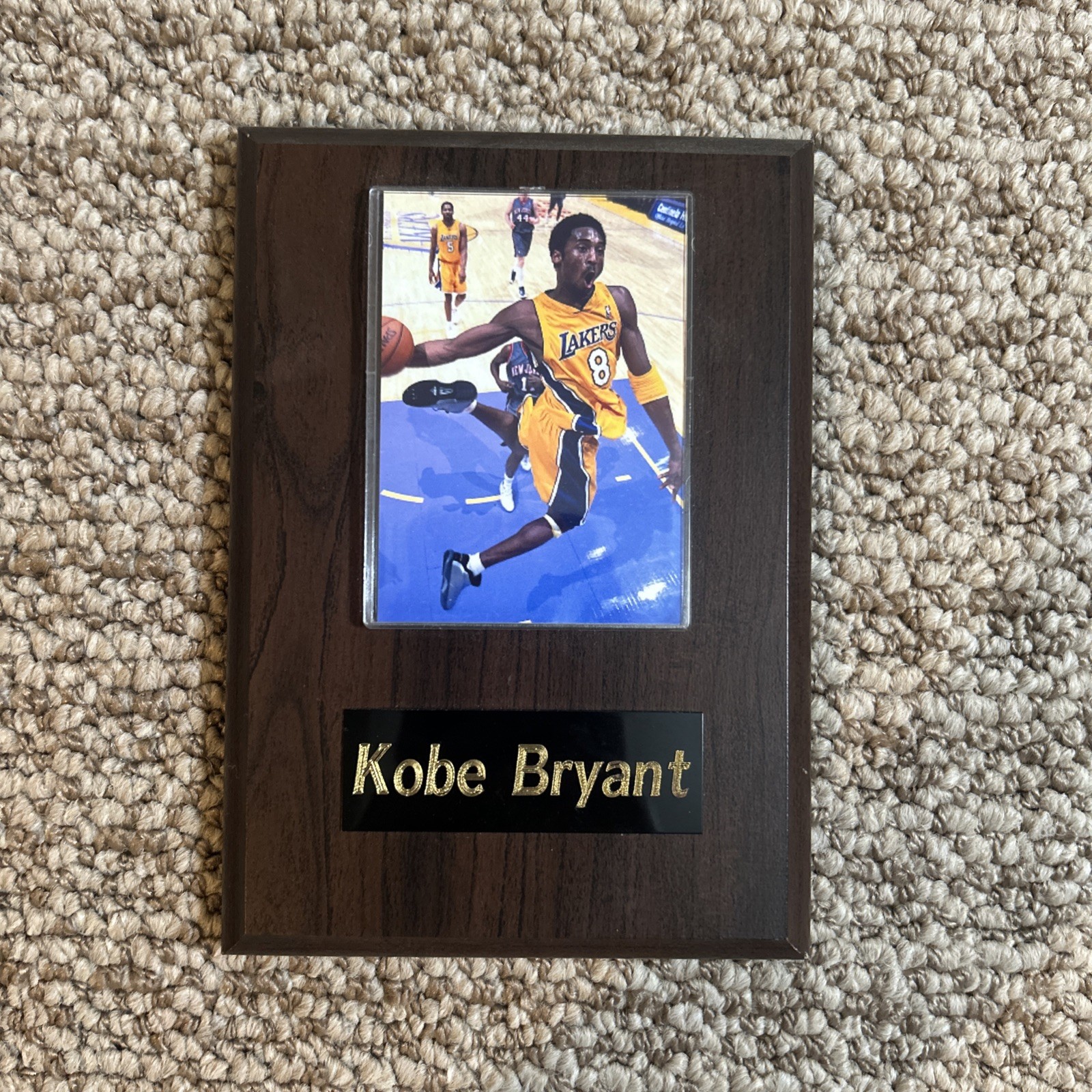 Kobe Bryant Wooden Plaque
