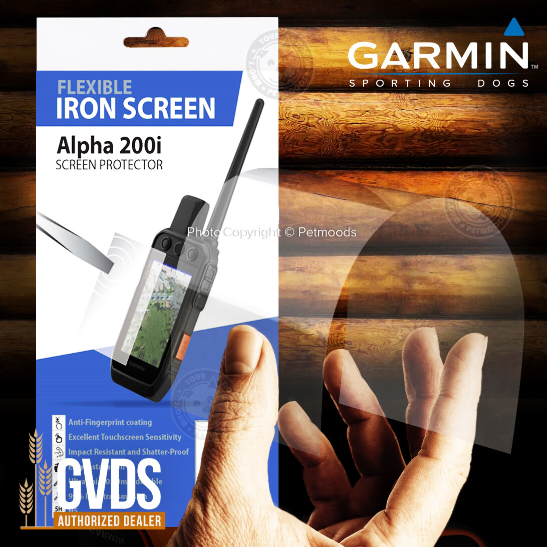 Garmin Alpha 200, 200i, 300, 300i Flexible Iron Screen Protector Shockproof