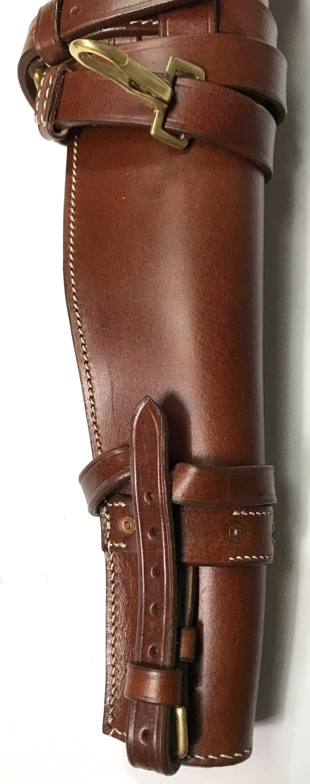 WWII US Army M1 Carbine leather carry scabbard for jeep