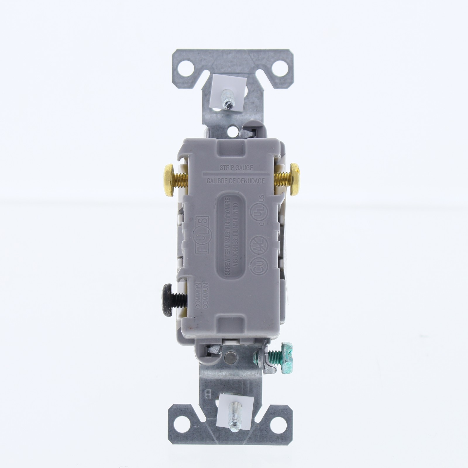 Eaton White COMMERCIAL Grade Toggle Wall Light Switch 3-Way 15A Bulk CS315W