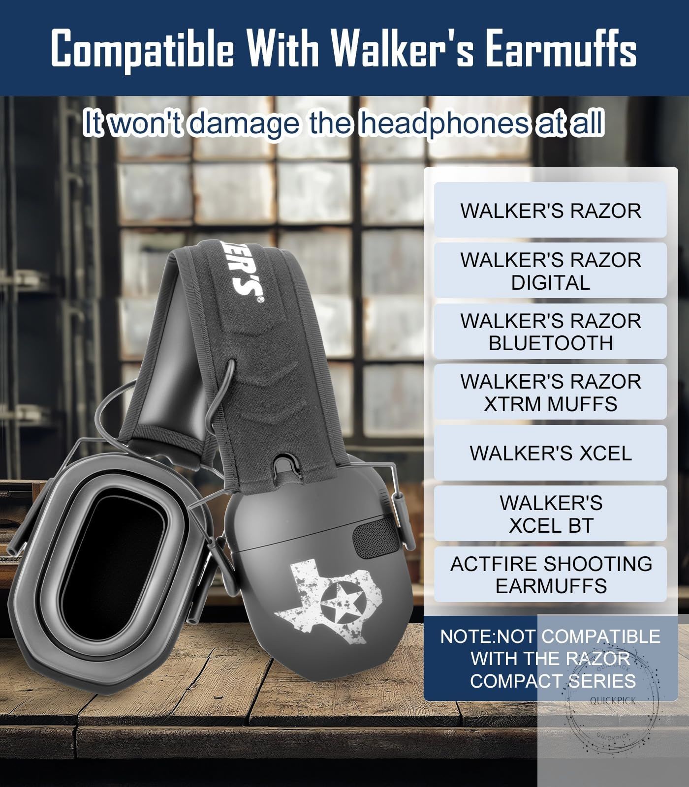 Upgraded Gel Ear Pads for Walker's Razor Earmuffs, Comfortable and Soft Replacem