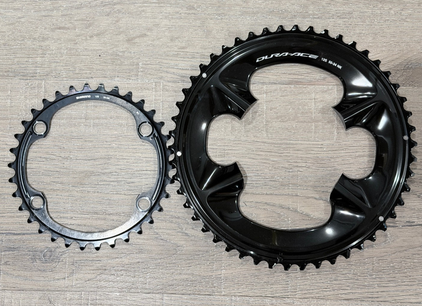 NEW 12 Speed Shimano DURA-ACE Road Bike Chainrings 50/34T FC-R9200 Crank Set