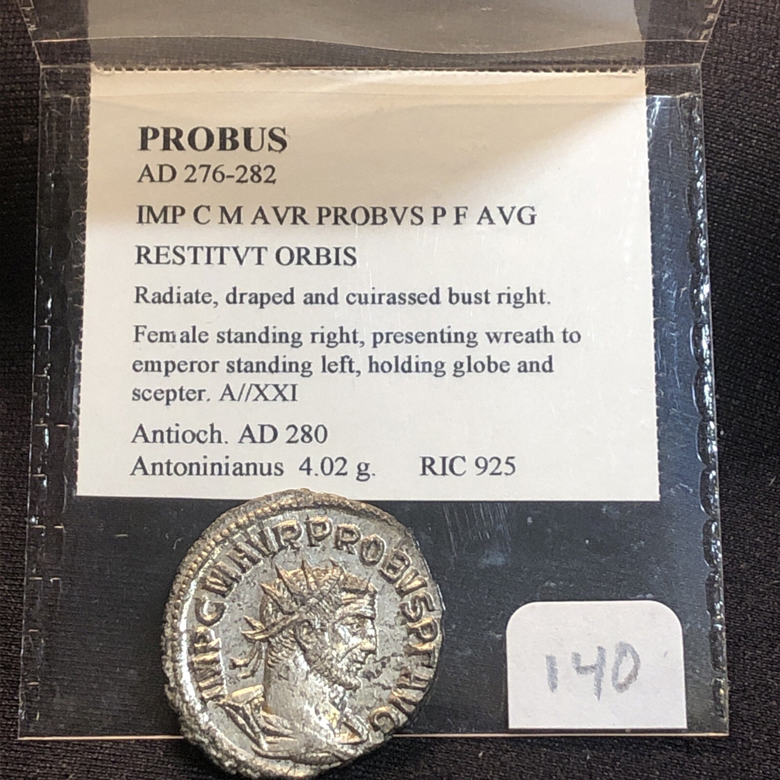 Probus AE Silvered Antoninianus . 276-282 AD Choice High Grade
