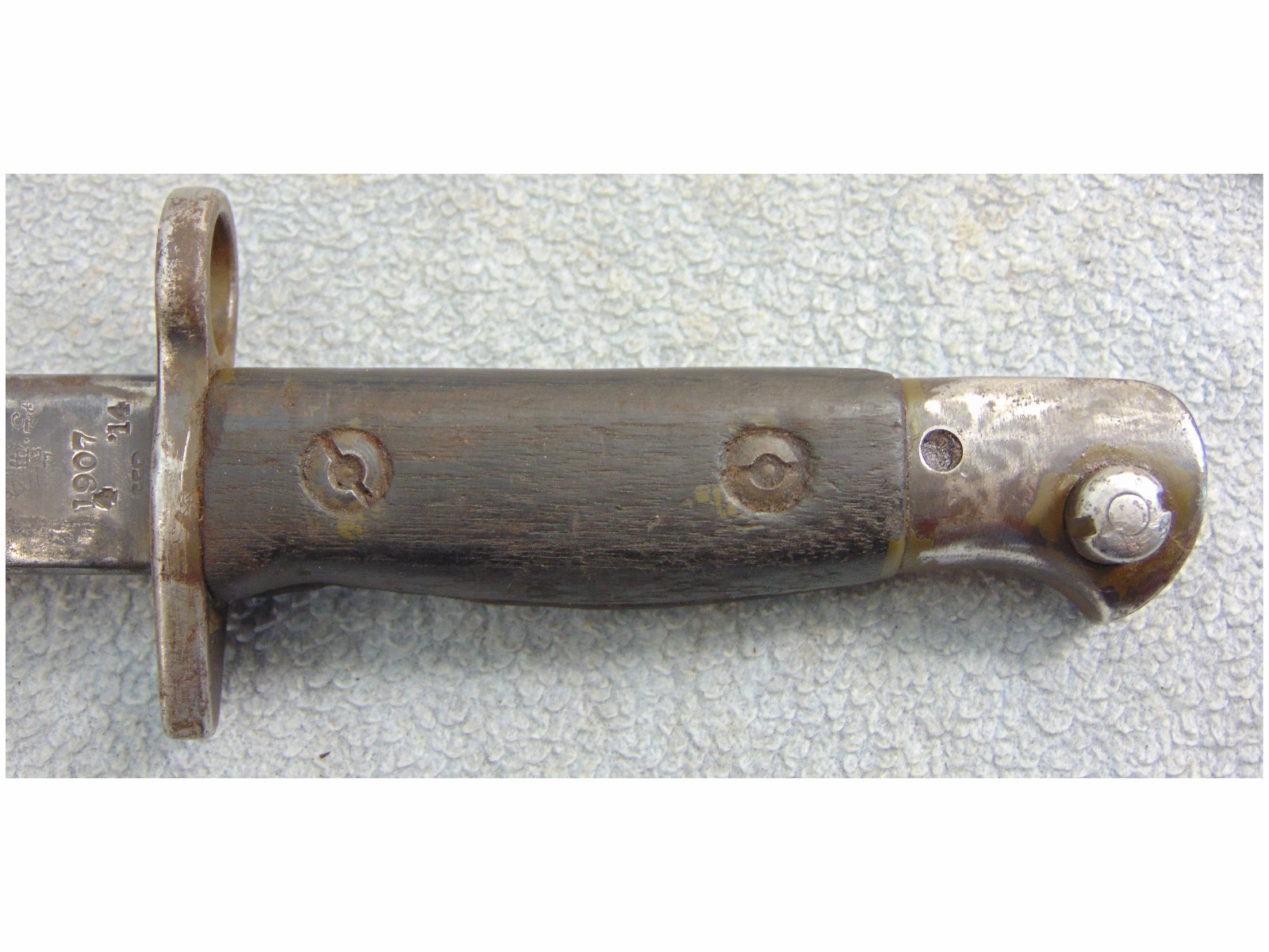 P1907 EFD SANDERSON ENFIELD RIFLE BAYONET 1907 SCABBARD LONDON REGIMENT UNIT