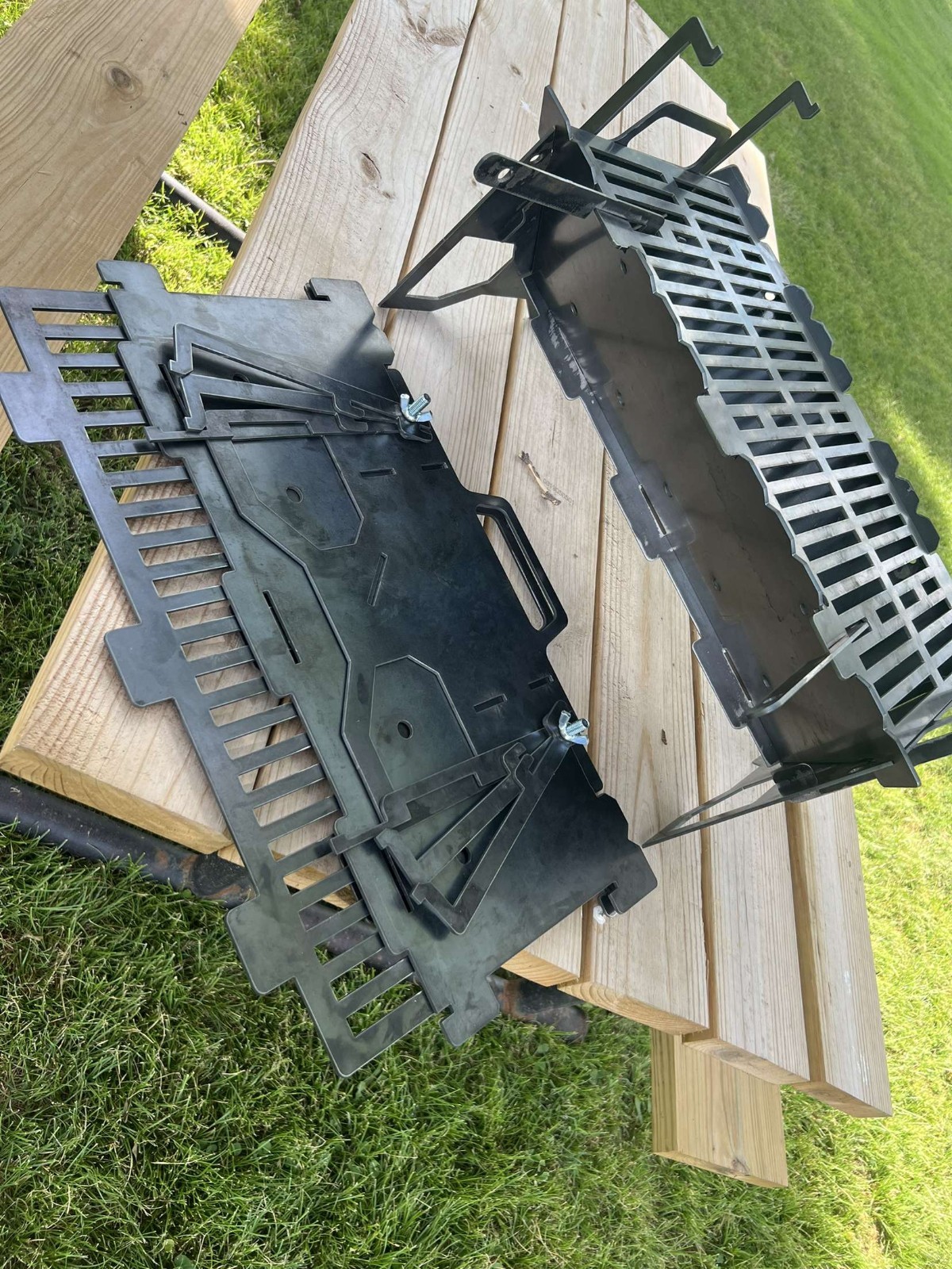 Collapsible Slot Grill 11 Gauge With A Lifted Rack Millscale Free MADE IN THE US
