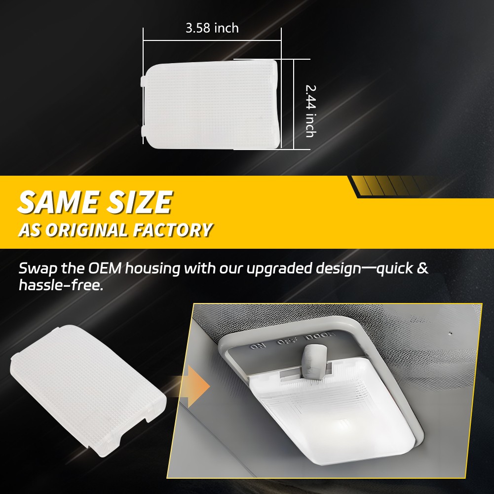 Interior Overhead Dome Light Lens W/ LED For Toyota Celica Corolla Tercel RAV4