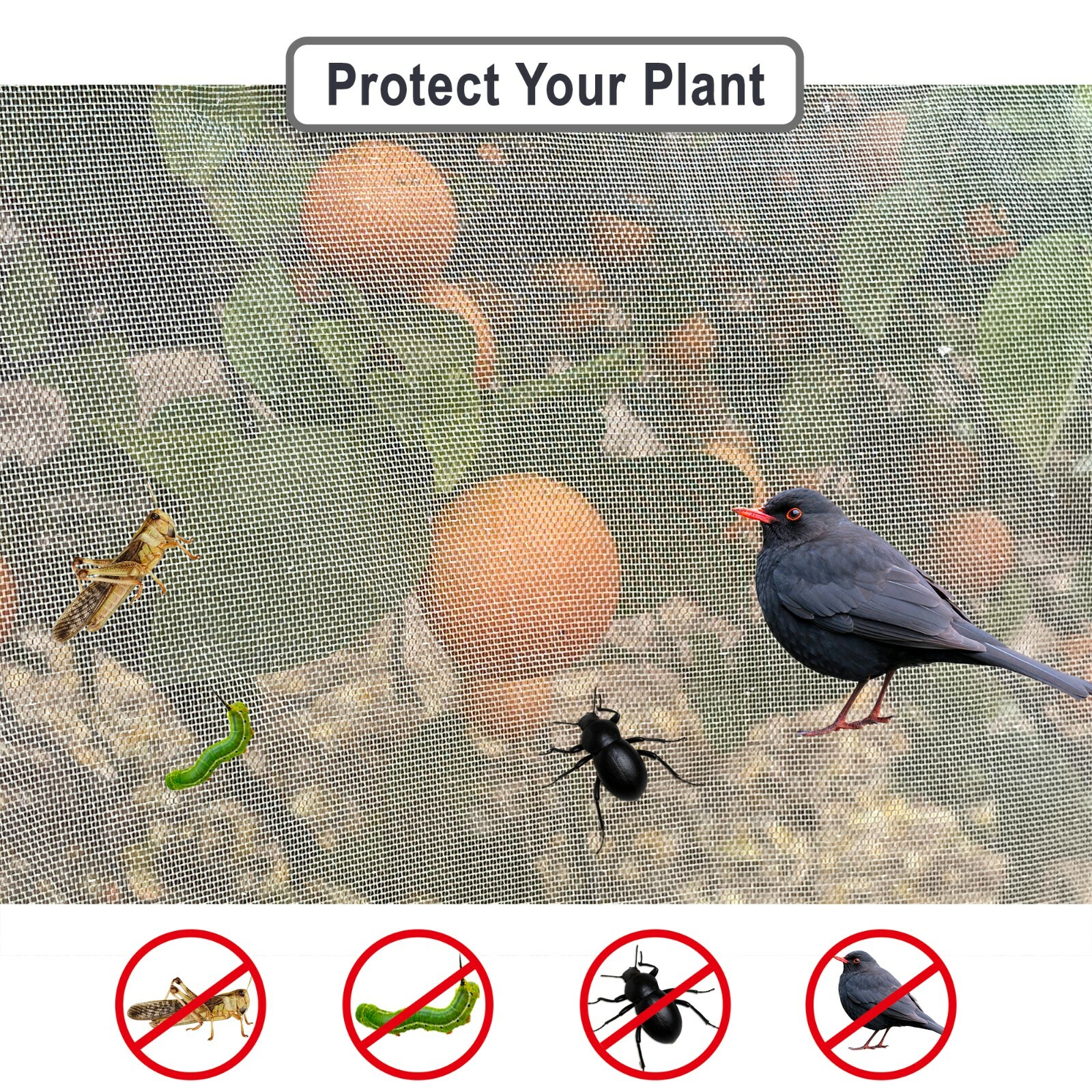 Bird Bug Net Mosquito Net Fine Mesh Screen Fruit Vegetable Citrus Pond/Leaf Net