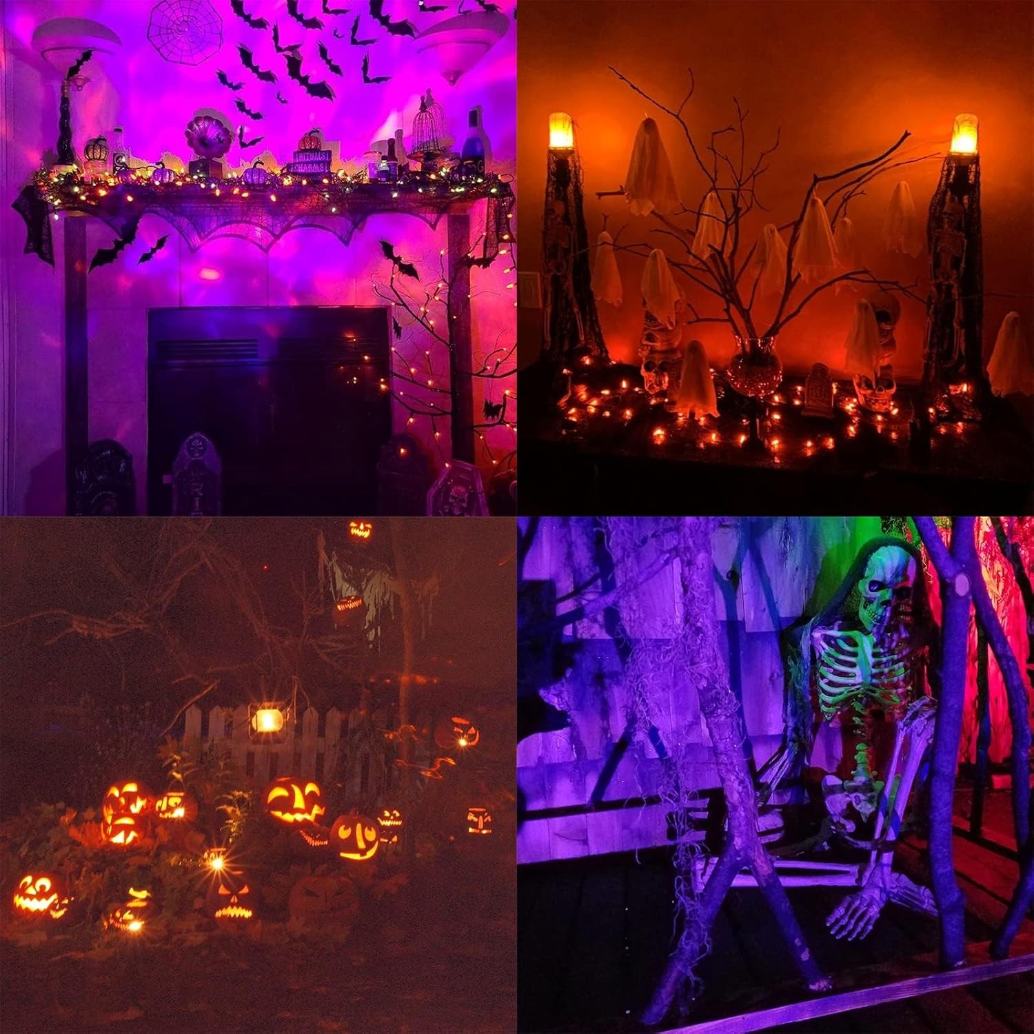 2x 16.4FT LED UV Strip Light 12V Ultraviolet Flexible 600LEDs Purple Lighting