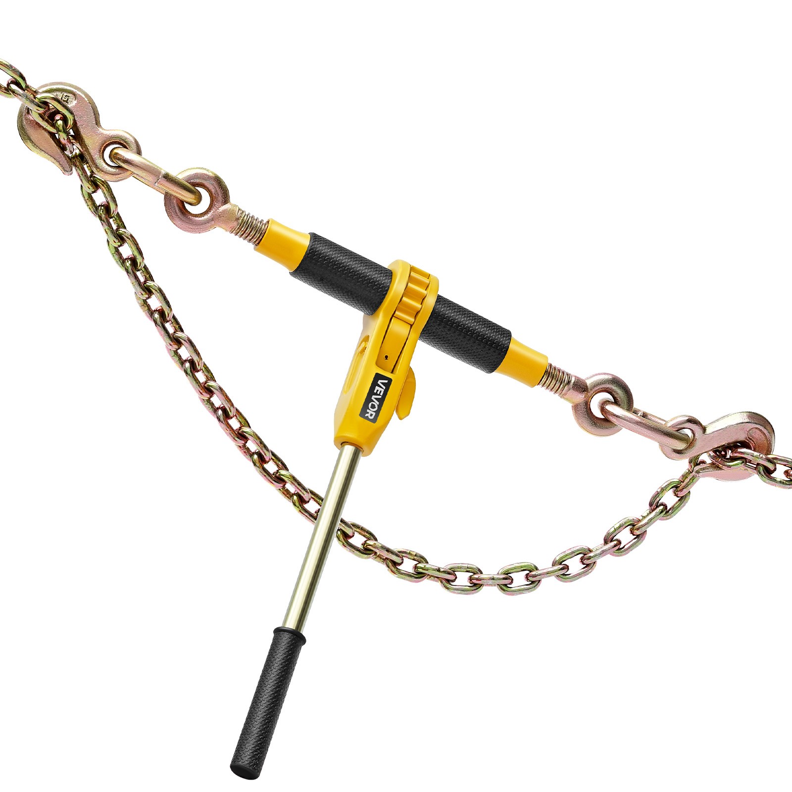 VEVOR 4 Pack Ratchet Chain Binder 5/16"-3/8" G80 Chains Load Binder for Towing