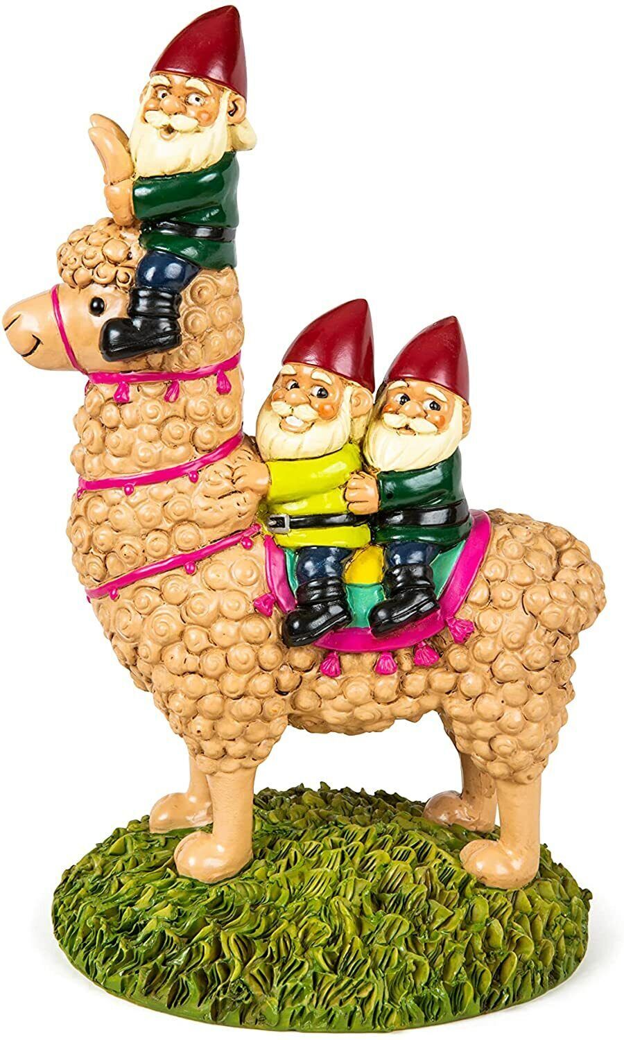 Funny Llama Garden Gnome – Cute Yard Statue, Indoor/Outdoor Décor – BigMouth