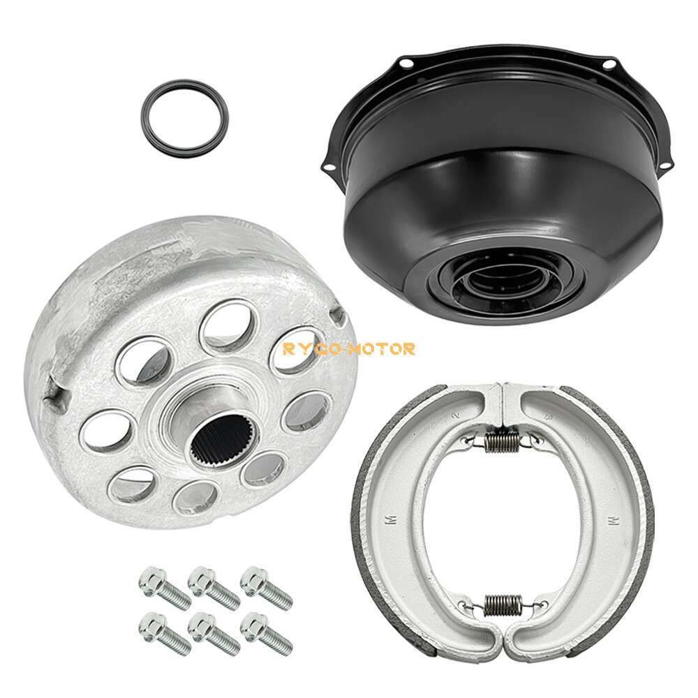 Rear Brake Drum Cover Hub Shoes for Honda Fourtrax 300 TRX300 TRX300FW 1988-2000