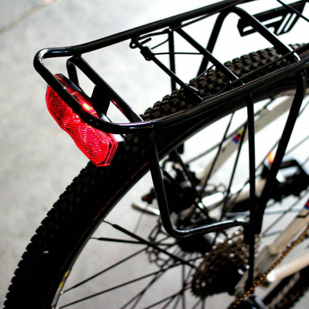 Bike Cycling Bicycle Rear Reflector LED Tail Light Fit For Luggage Rack Acces US