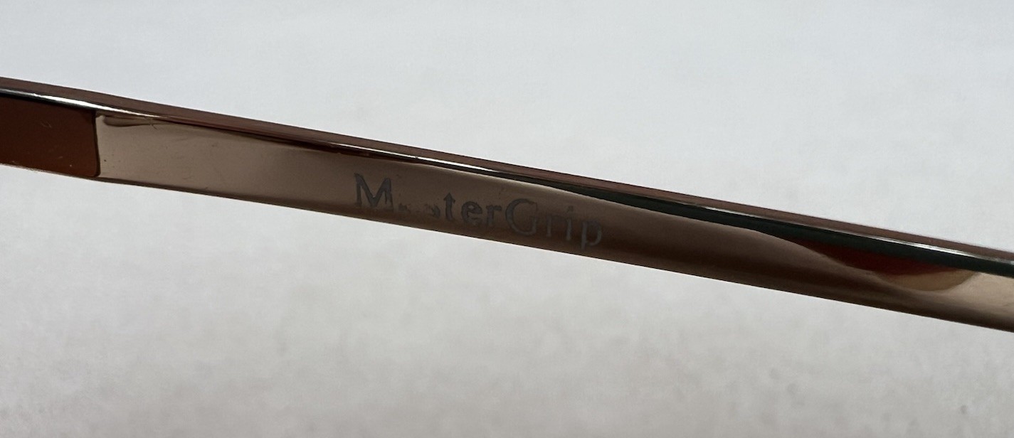 MG Golf Sunglasses Master Grip Aviator - Gold - Black w Clamshell Case Men’s