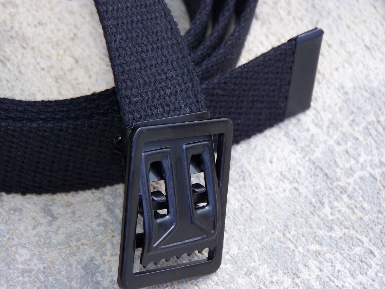 BELT BUCKLE CANVAS WEB MILITARY ARMY USMC MARINE STYLE BELT BLACK BUCKLE CLASSIC