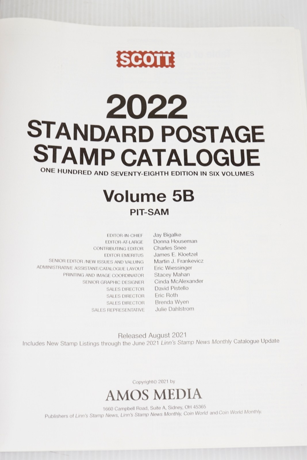 2022 Scott Stamp Catalogue Vol 5A (N-Phil) & 5B (Pit-Sam) Set NZ Norway Russia