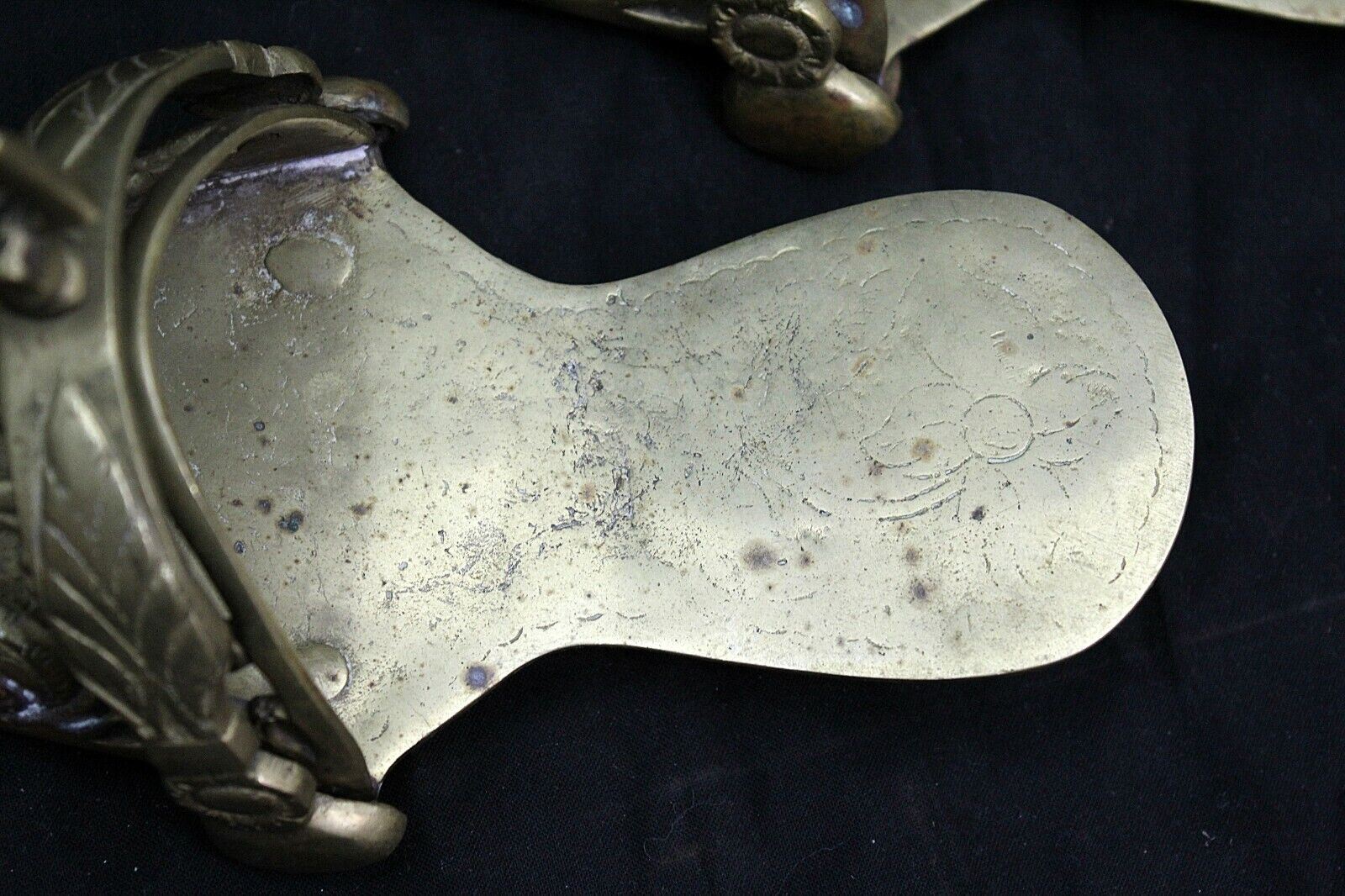 Pair of Vintage Antique Cast Bronze Stirrups Show Quality Great Patina Display