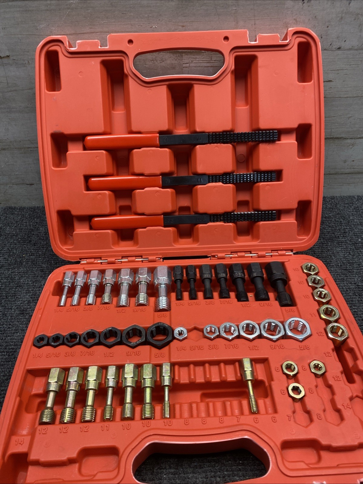 NOS Thread Repair Kit UNC UNF & Metric Thread Chaser Set Rethread Repair Tool