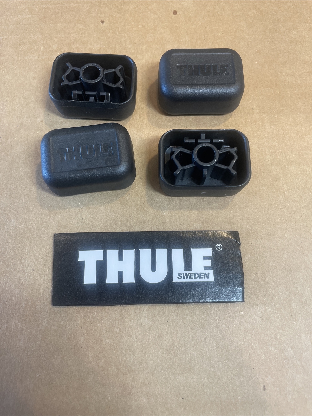 Thule End Caps Replacements (4-Pack) *NEW MODEL* for Thule Square Bar Evo 2018+