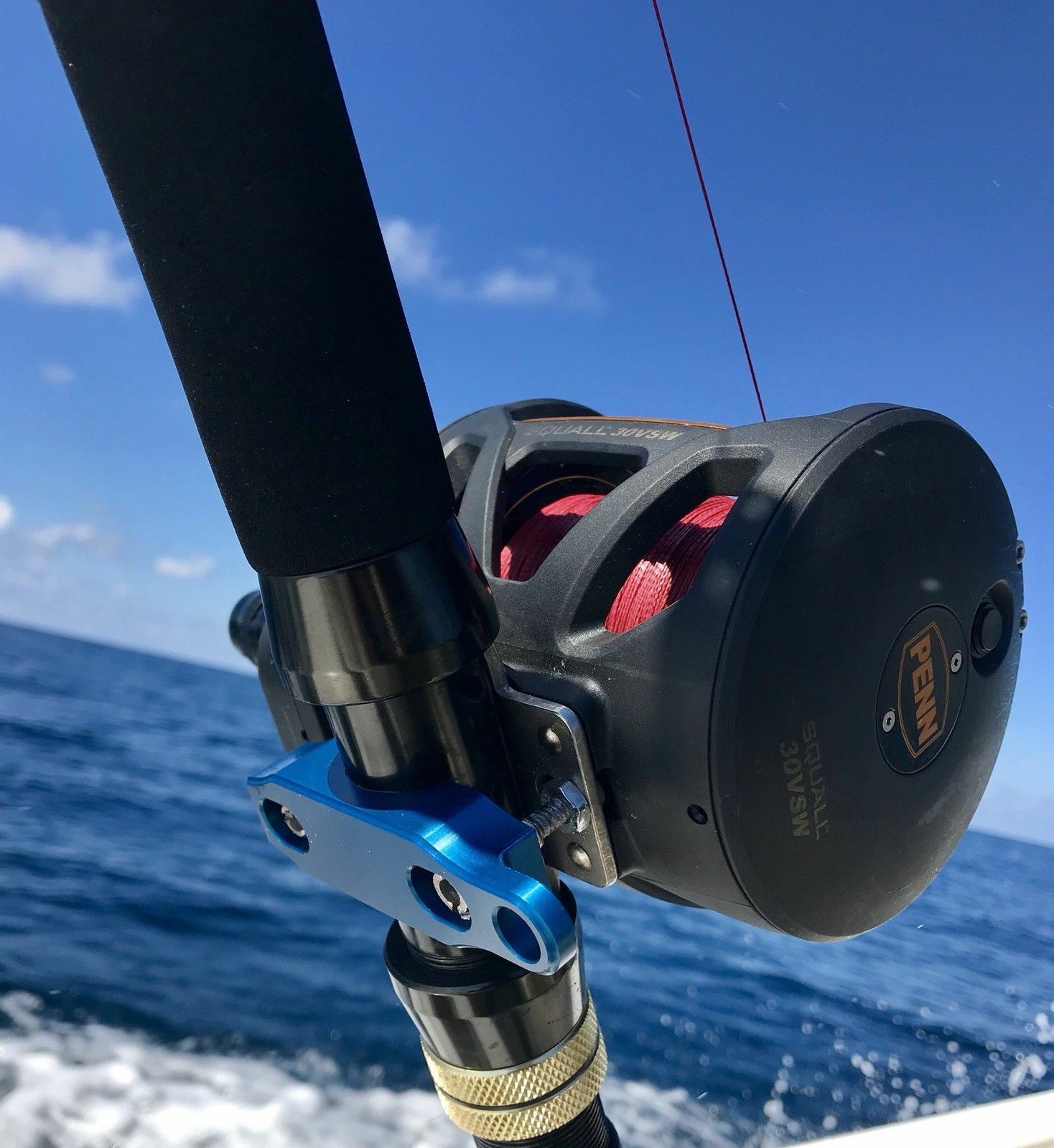 Sea Halt Aluminum REEL CLAMP Shimano Avet TLD Tiagra 1.5-1.63 Fishing V3006