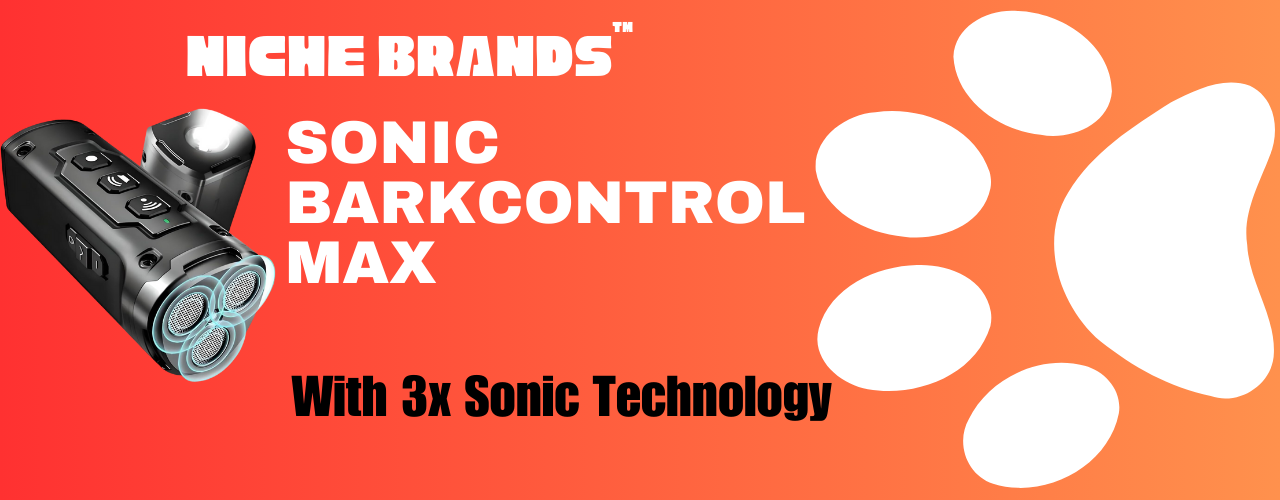 Niche Brands 50Ft Dog Bark Deterrent Devices W/3X UltraSonic Emitters | No Bark