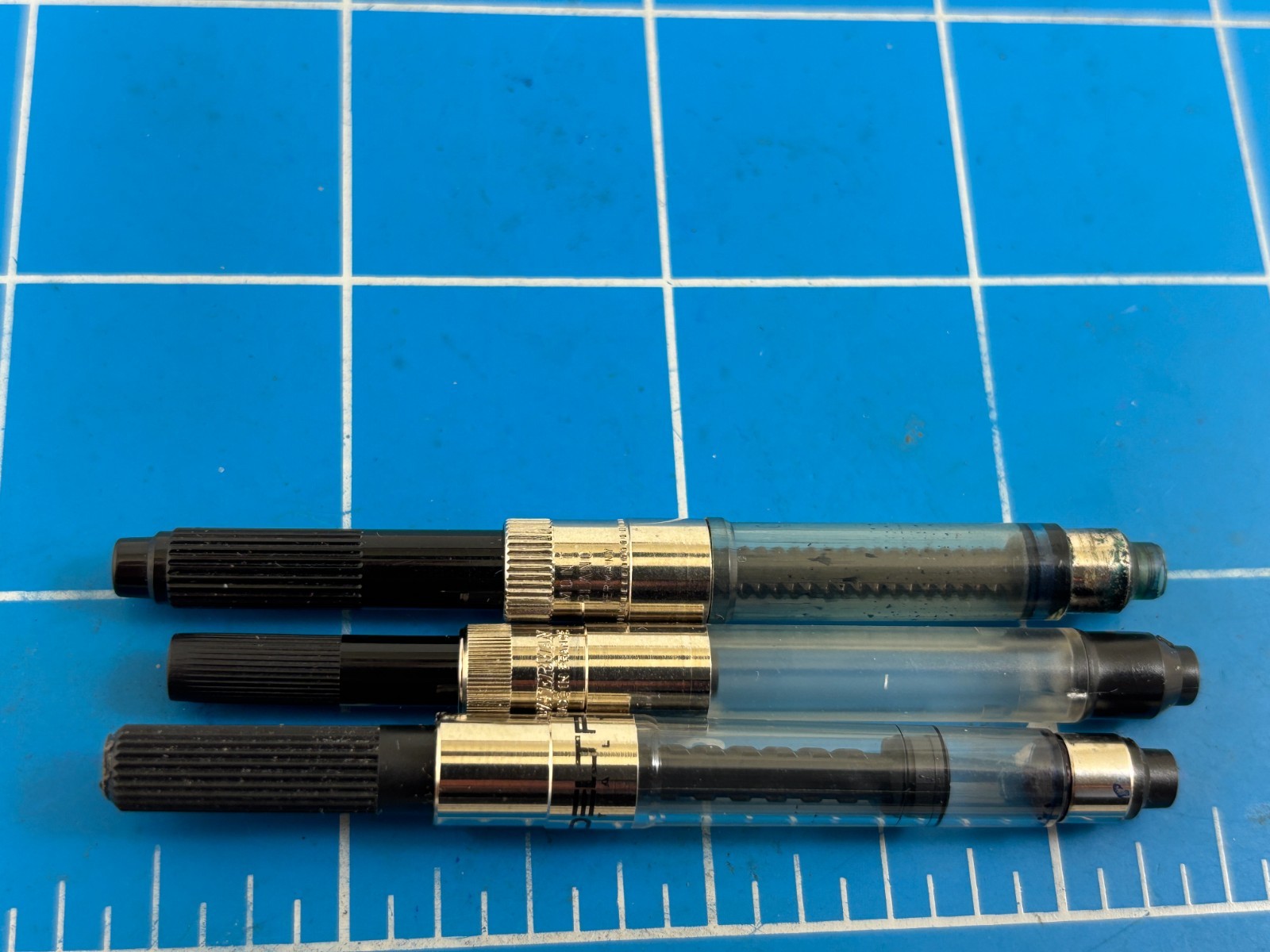 Judd's Lot of 3 Fountain Pen Ink Converters - Montblanc Waterman & Delta