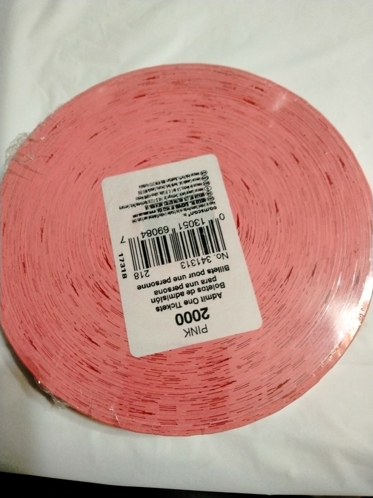 2000 Single Admit One Event Party Roll Raffle Tickets