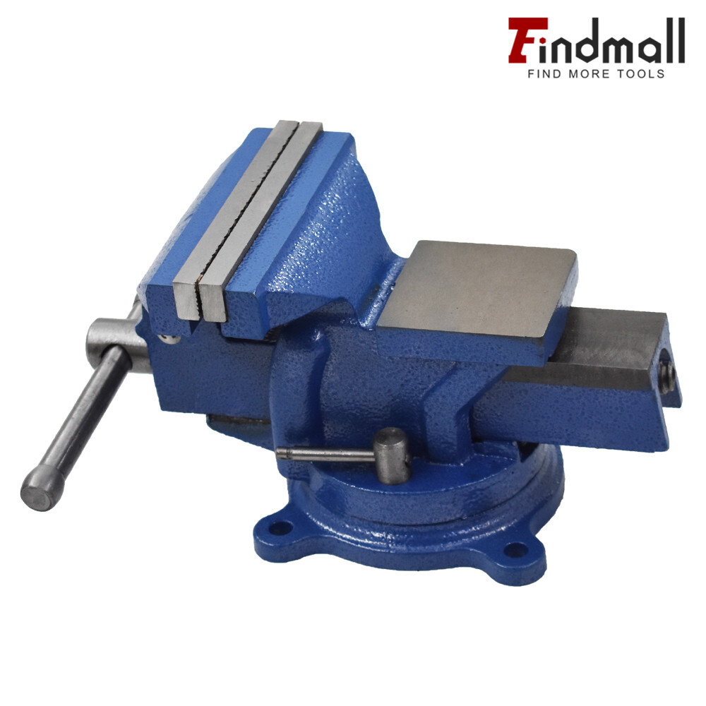 4" Bench Vise with Anvil Swivel Locking Base Table top Clamp Heavy Duty Vice