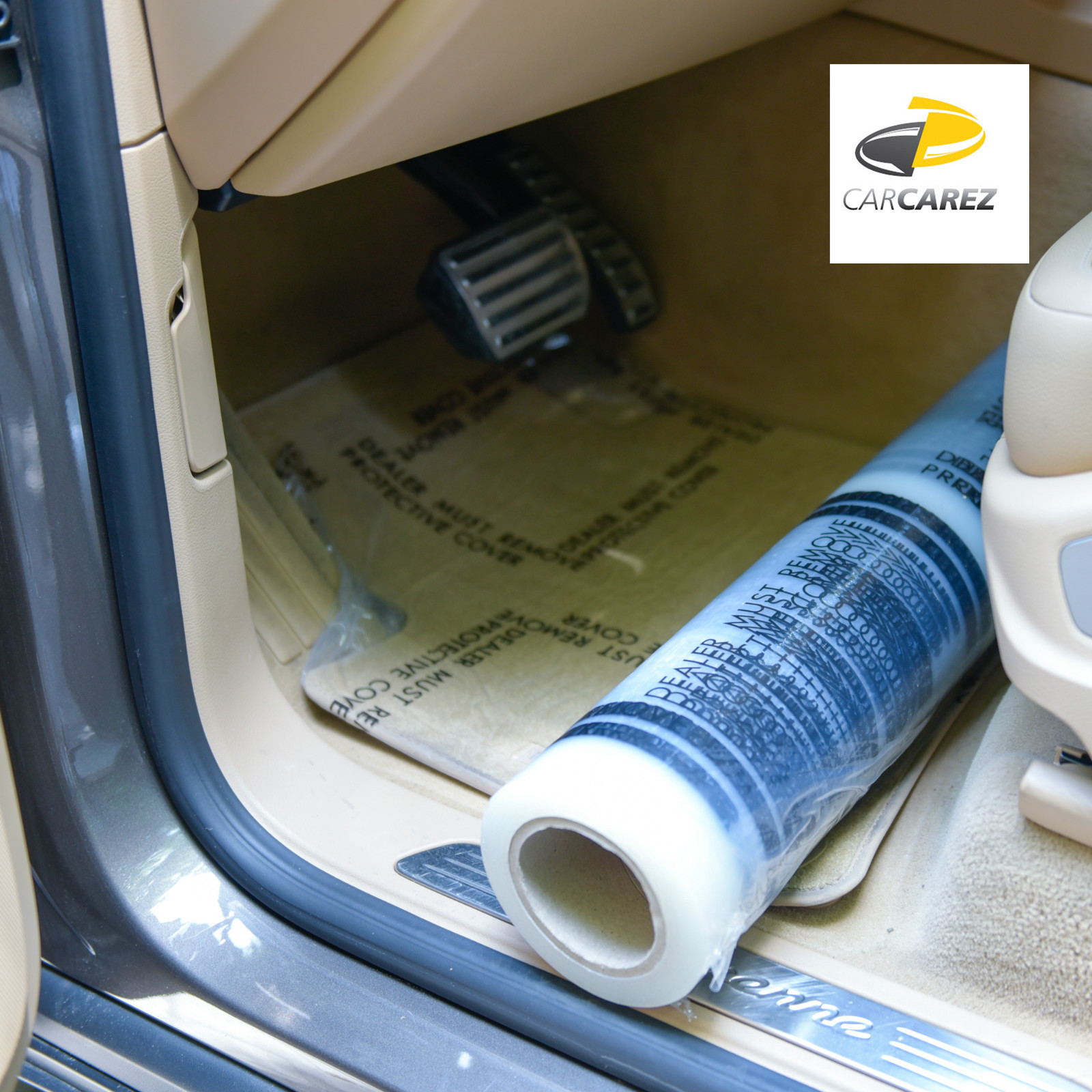 Carcarez Auto Car Carpet Floor Mat Self Adhesive Protective Film 24"x200' 4 MIL