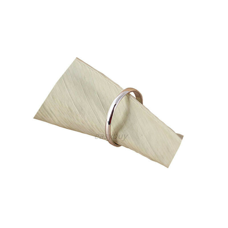 REAL s925 Sterling Silver Solid Thin 2mm Classic Plain Band Ring Wedding Engage